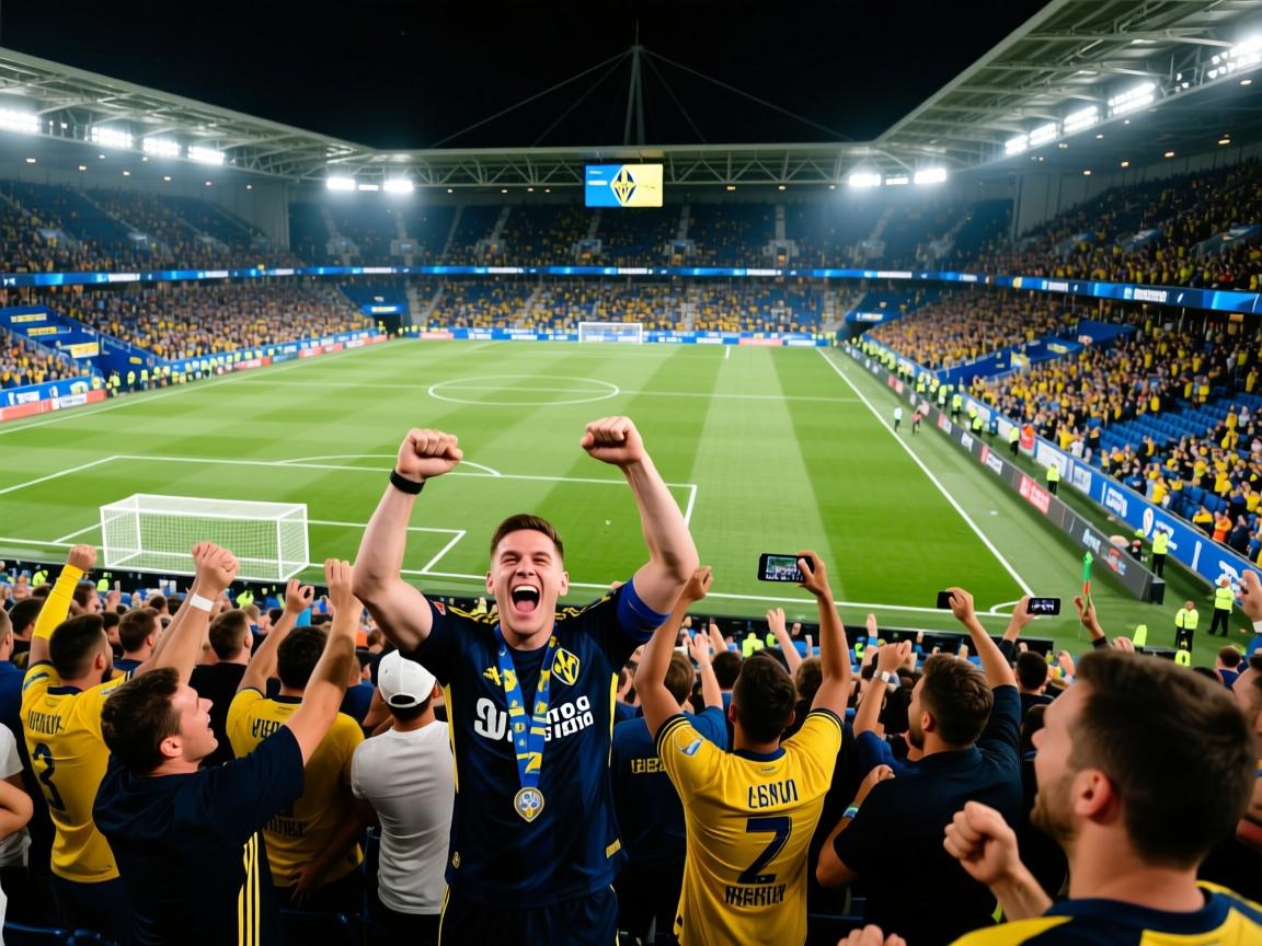 维拉赛后庆祝胜利：一场属于球迷与城市的狂欢